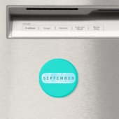 September Turquoise ronde magneet van Janz (Insitu (Vaatwasser))