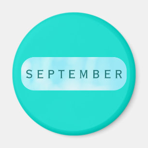 September Turquoise Round Magnet door Janz