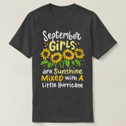 September Verjaardag 1 T-shirt (Design voorkant)
