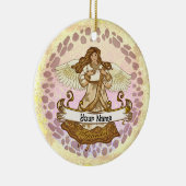 September Verjaardag Angel verjaardag aangepaste o Keramisch Ornament (Rechts)