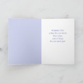 September Verjaardag Geboorte Maand Bloem Aster Kaart (Binnen)