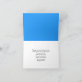 September Verjaardag Geboortemaand Bloem Blauw Ast Kaart (Binnen)