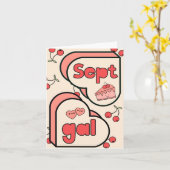 September Verjaardag Kaart (Gele Bloem)