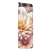 September Verjaardag Maand Bloem Aster 16 oz Thermosbeker (Geroteerd rechts)