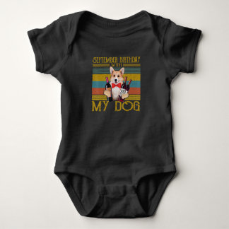 September Verjaardag met mijn Corgi Dog 2020 cadea Romper