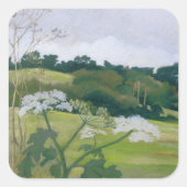 september vierkante sticker (Voorkant)