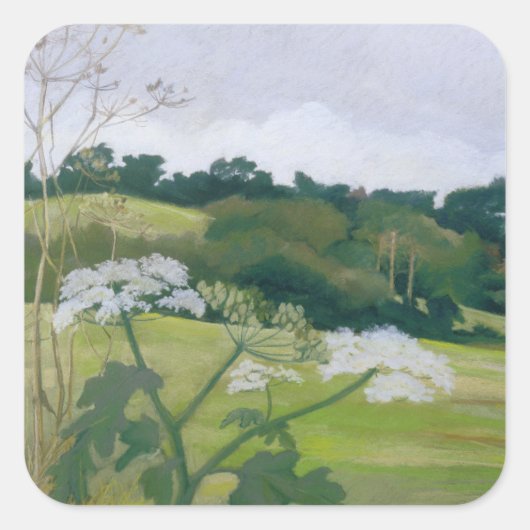 september vierkante sticker (Voorkant)