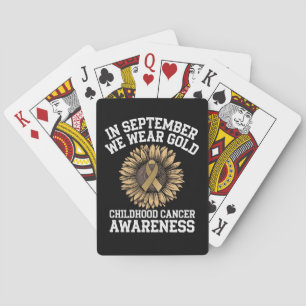 September We dragen goud Kinderkankerbewustzijn  Pokerkaarten