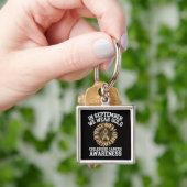 September We dragen goud Kinderkankerbewustzijn  Sleutelhanger (Hand)