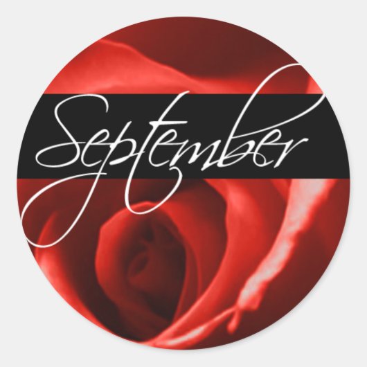 September Wedding and Event Envelope Seal Ronde Sticker (Voorkant)