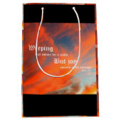 September Wolken met Psalm 30:5 Medium Cadeauzakje (Voorkant)