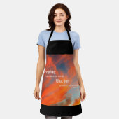 September Wolken met Psalm 30:5 Schort (Gedragen)