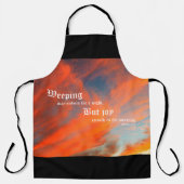 September Wolken met Psalm 30:5 Schort (Voorkant)