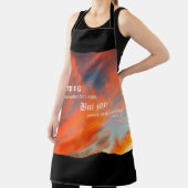 September Wolken met Psalm 30:5 Schort (Insitu)