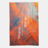 September Wolken met Psalm 30:5 Theedoek (Verticaal)