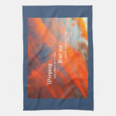 September Wolken met Psalm 30:5 Theedoek (Verticaal)