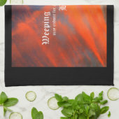 September Wolken met Psalm 30:5 Theedoek (Gevouwen)