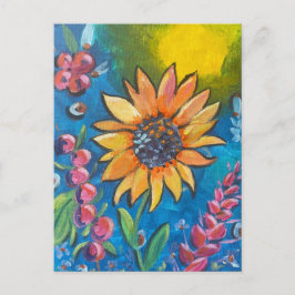 September Zonnebloem Briefkaart