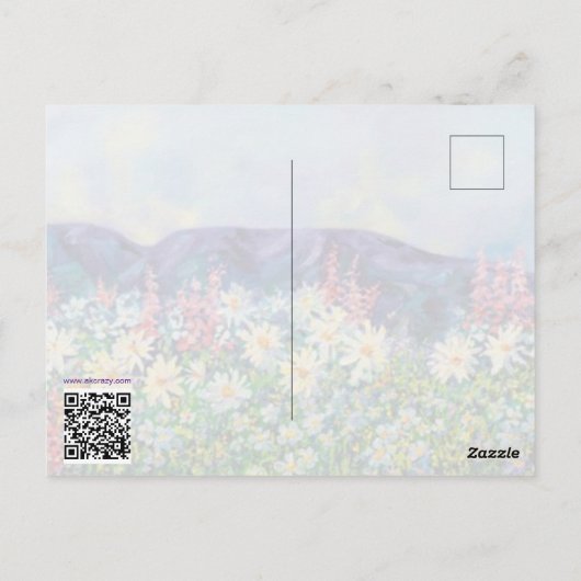 September Zonnebloem Briefkaart (Achterkant)