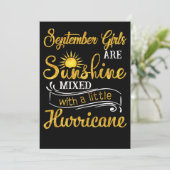 Septembermeisjes zijn zonneschijn vermengd met ork feestdagenkaart (Staand voorkant)