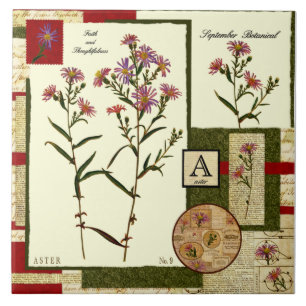 September's Flower Tegeltje