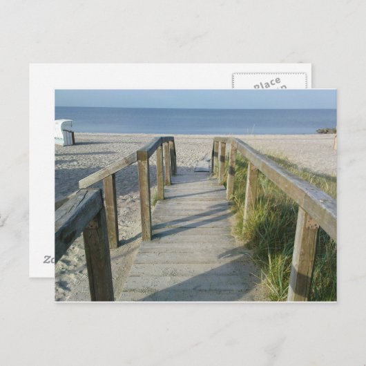 Septemberstrand Briefkaart (Voorkant / Achterkant)