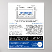 Septic Tank, Septic Company, Septic Engineer Poster (Voorkant)