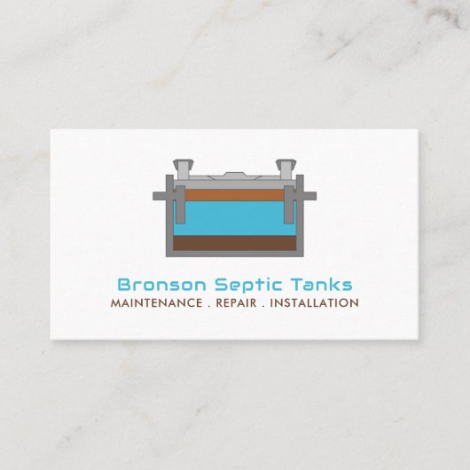 Septic Tank, Septic Company, Septic Engineer Visitekaartje (Voorkant)