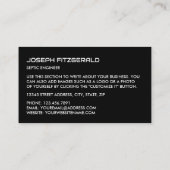 Septic Tank, Septic Company, Septic Engineer Visitekaartje (Achterkant)