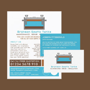 Septic Tank, Septic Company, Septic Engineer Visitekaartje