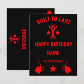 Septuagenarian 70th Birthday Party Briefkaart (Voorkant / Achterkant)