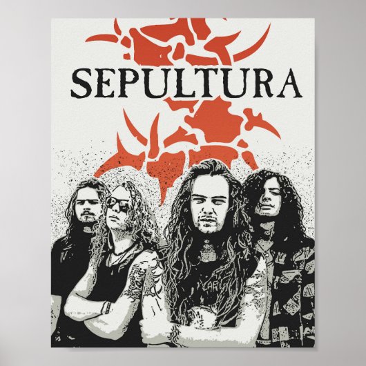 Sepultura Band Vector Kunst Poster (Voorkant)