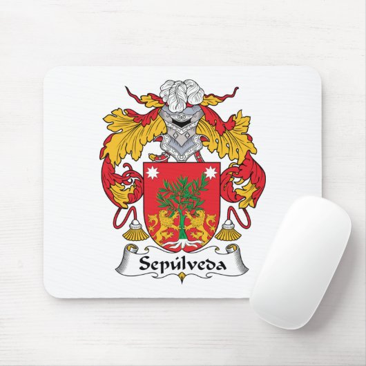 Sepulveda Family Crest Muismat (Met muis)
