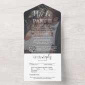 Sequel Bruiloft We Do Deel Twee Foto & QR Code RSV All In One Uitnodiging (Binnen)