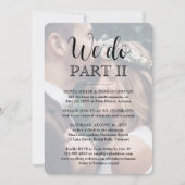 Sequel Huwelijk Eenvoudig Script 2 Foto We Do Part Kaart (Voorkant)
