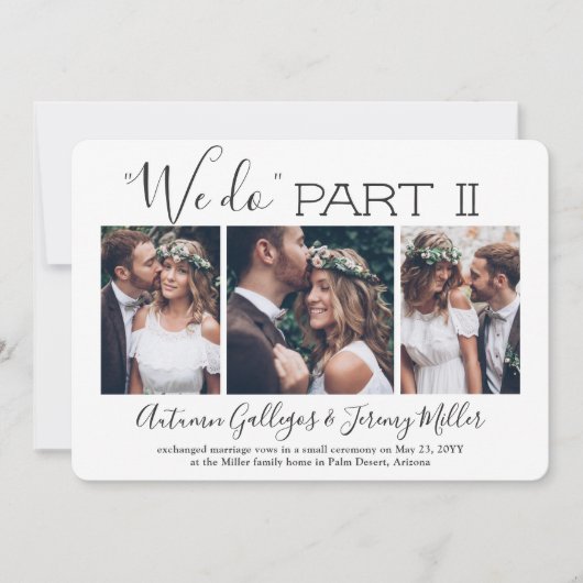 Sequel Trouw 4 Foto Collage Wij Doen Part 2 Kaart (Voorkant)