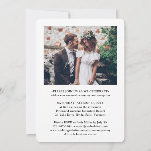 Sequel Wedding 2 Foto Eenvoudig script dat we Deel Kaart (Achterkant)