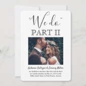 Sequel Wedding 2 Foto Eenvoudig script dat we Deel Kaart (Voorkant)