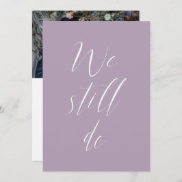 Sequel Wedding Paars Lila We doen nog steeds foto Kaart