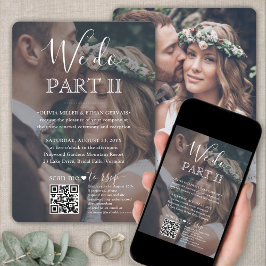 Sequel Wedding QR Code RSVP 2 Foto We doen deel II Kaart