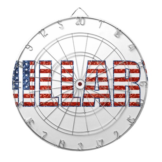 sequenhillary dartbord (Voorkant)
