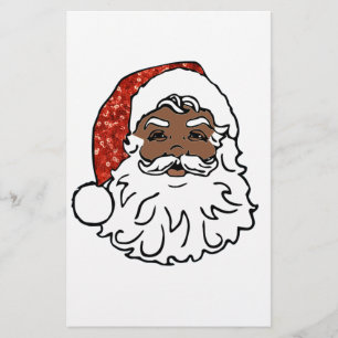 sequentie zwarte santa claus briefpapier