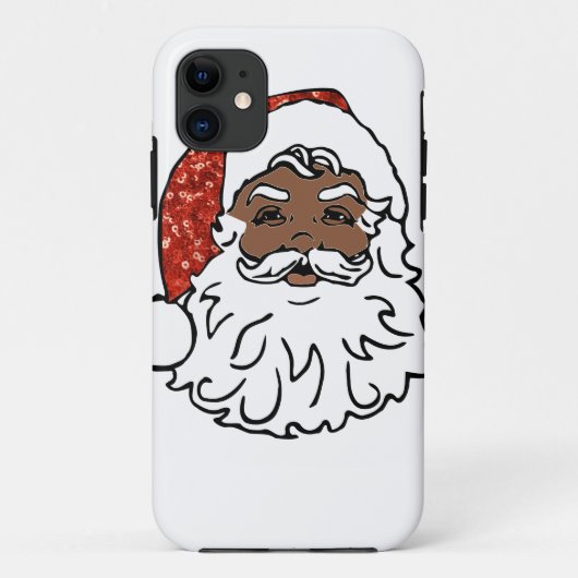 sequentie zwarte santa claus Case-Mate iPhone case (Achterkant)