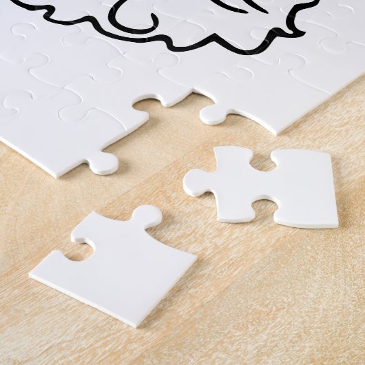 sequentie zwarte santa claus legpuzzel (Zijkant)