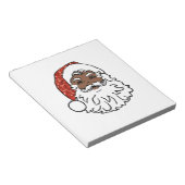 sequentie zwarte santa claus notitieblok (Schuin)