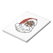 sequentie zwarte santa claus notitieblok (Linkerzijde)