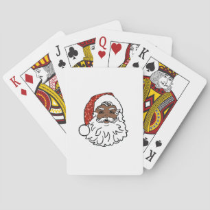 sequentie zwarte santa claus pokerkaarten
