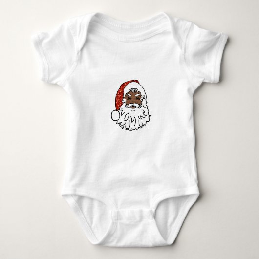 sequentie zwarte santa claus romper (Voorkant)