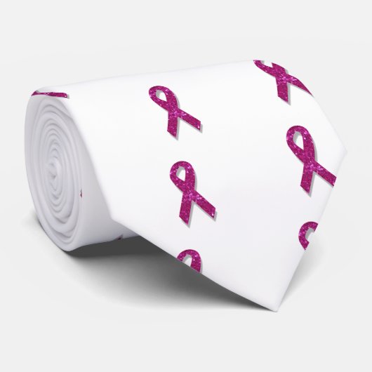 sequentieel roze borstkankervoorlichting stropdas (Opgerold)