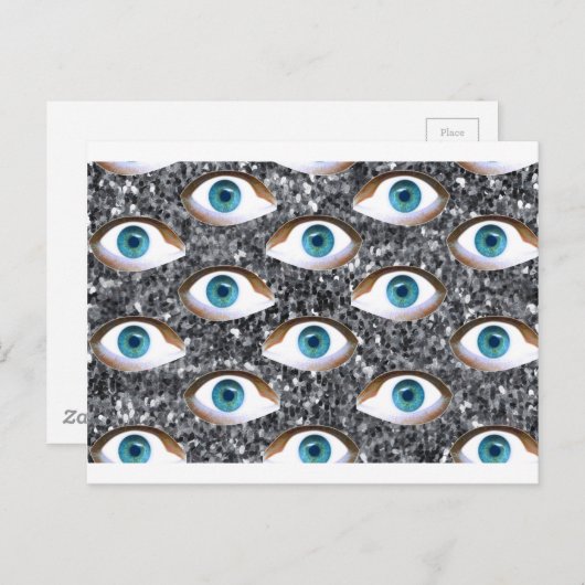 sequiëren van ogen briefkaart (Voorkant / Achterkant)